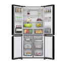 HAIER HRF-536BGDIQ 4-Door Refrigerator, Black ثلاجة هاير