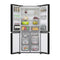HAIER HRF-536BGDIQ 4-Door Refrigerator, Black ثلاجة هاير