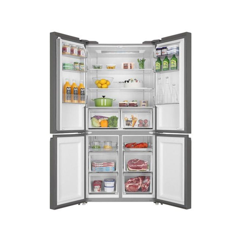 HAIER HRF-700BG 22ft Four Door Refrigerator, Black Glass