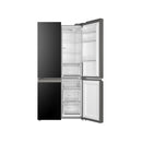 HAIER HRF-700BG 22ft Four Door Refrigerator, Black Glass