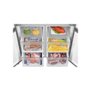 HAIER HRF-700TS 22ft French Door Refrigerator, Silver Glass