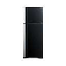 HITACHI HRTN7489DFGBKIQ Double Door Refrigerator 16.1 Ft, Black ثلاجة هيتاشي