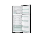 HITACHI HRTN7489DFGGRIQ Double Door Refrigerator 20 Ft, Black ثلاجة هيتاشي