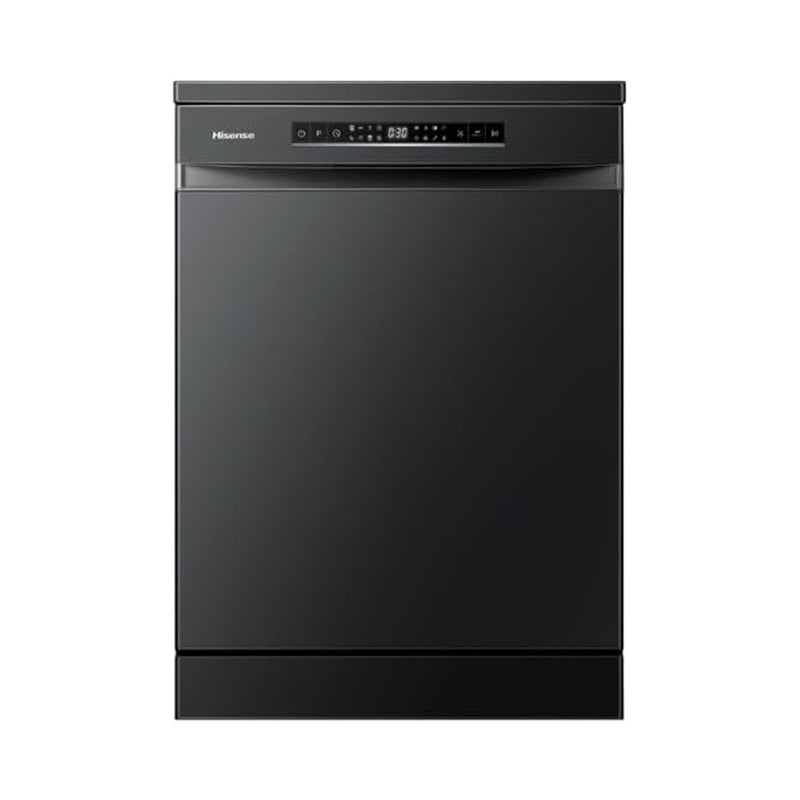 HISENSE HS623E91-Black FreeStanding Dishwasher, Black غسالة صحون هايسنس