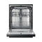 HISENSE HS623E91-Black FreeStanding Dishwasher, Black غسالة صحون هايسنس