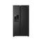 HAIER HSR3918FIPB 19ft Side By Side Refrigerator, Black