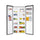 HAIER HSR3918FNPG 20ft Side By Side Refrigerator, Silver