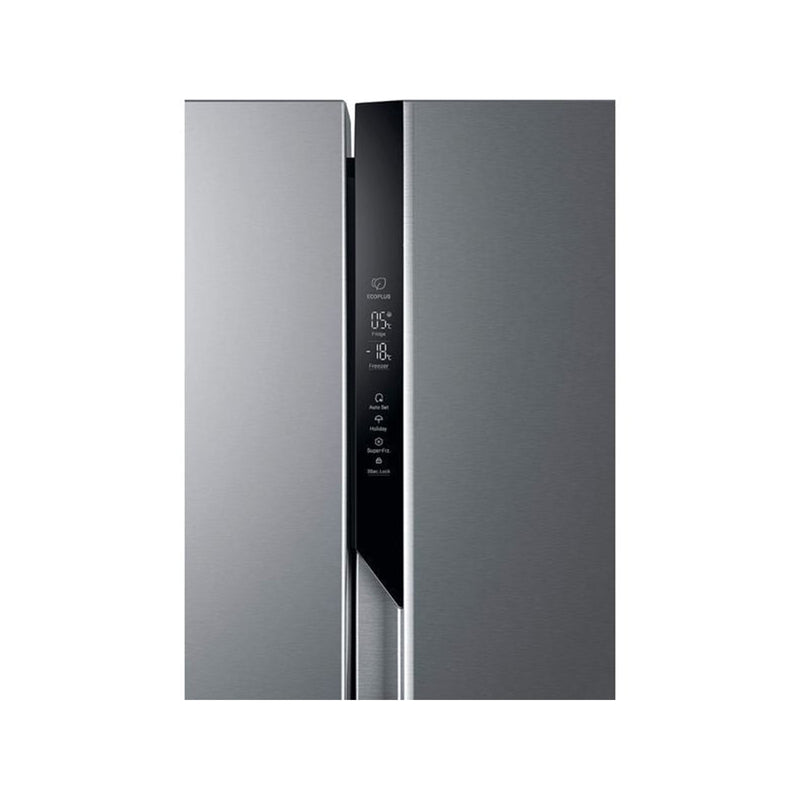 HAIER HSR3918FNPG 20ft Side By Side Refrigerator, Silver