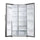 HAIER HSW59F18EIMM 22ft Side By Side Refrigerator, Gray