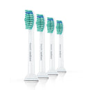 PHILIPS HX6014/14 Sonicare C1 ProResults 4-Pack Brush Heads, White رؤوس فرشاة سونيكير سي 1 برو ريزالتس، عبوة من 4 قطع فلبس
