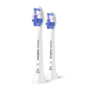 PHILIPS HX6052/14 Sonicare S2 Sensitive 2-Pack Brush Heads, White رؤوس فرشاة اسنان سونيكير اس 2 علبة متكونة من قطعتين  فلبس