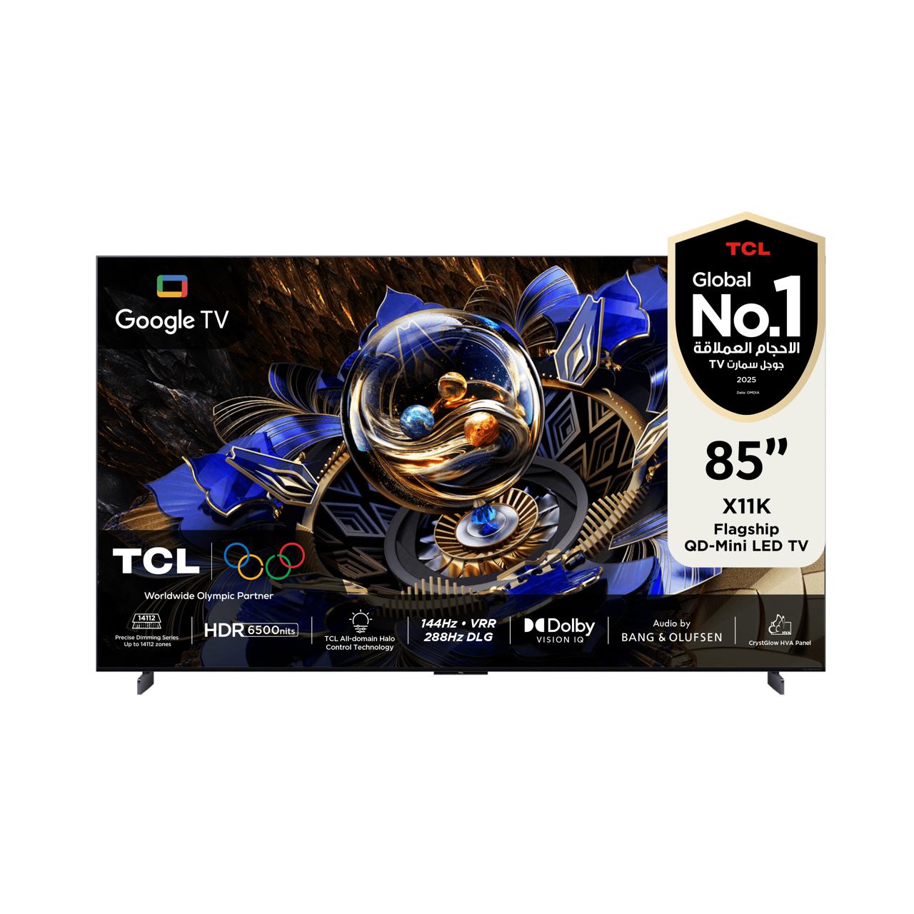 TCL X11K Flagship QD-Mini LED TV Up to 14112 Zones HDR 6500 nits, 85-I