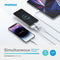 MOMAX IP118B iPower PD3 Power Bank with USB-C Cable 10000mAh, Blue شاحن طوارئ موماكس