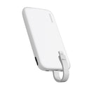 MOMAX IP118MFIW iPower PD3 Power Bank With Lightning Cable 10000mAh, White شاحن طوارئ موماكس