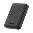 MOMAX IP122D Q.Mag Minimal Magnetic Wireless Battery Pack 5000mAh, Black شاحن وايرلس ماكسيف موماكس