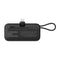 MOMAX IP130MFID 1-Power Mini Built-In Foldable Battery Pack 5000mAh, Black شاحن طوارئ موماكس