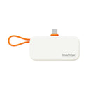 MOMAX IP130M 1-Power Mini 3-in-1 Power Bank 5000mAh, Orange شاحن طوارئ موماكس