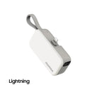 MOMAX IP130W 1-Power Mini 3-in-1 Power Bank 5000mAh, White  شاحن طوارئ موماكس