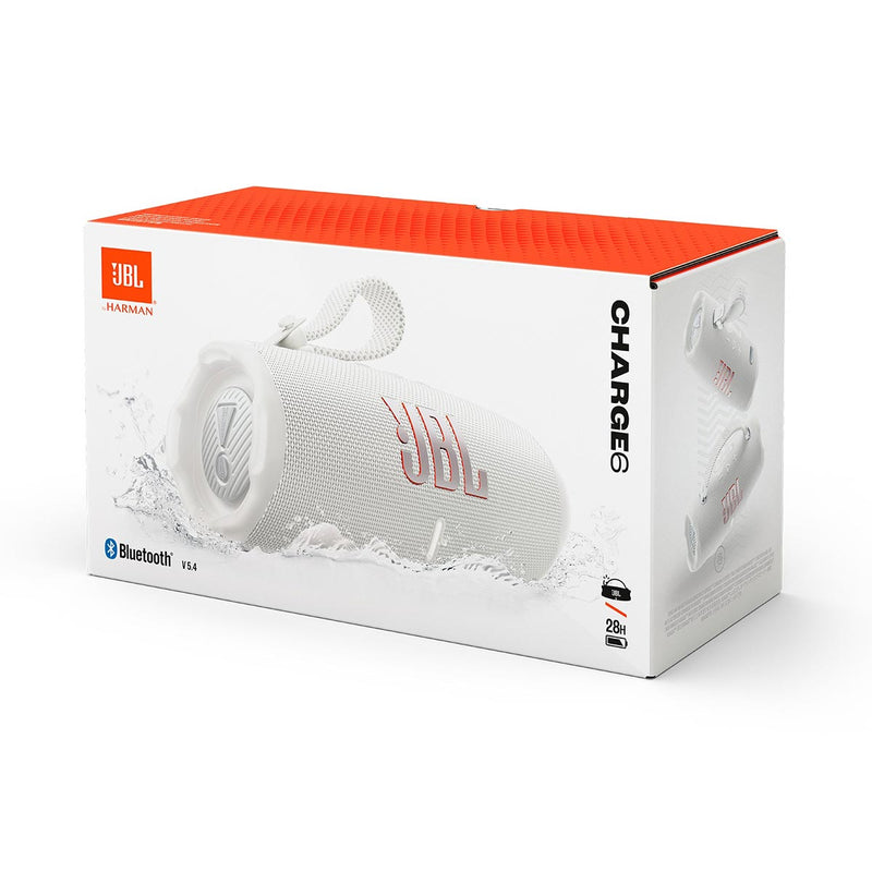 JBL JBLCHARGE6WHT 3726 Charge 6, White سماعات وايرلس