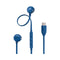 JBL JBLT305CBLU 6487 Tune USB-C Wired, Blue سماعة واير