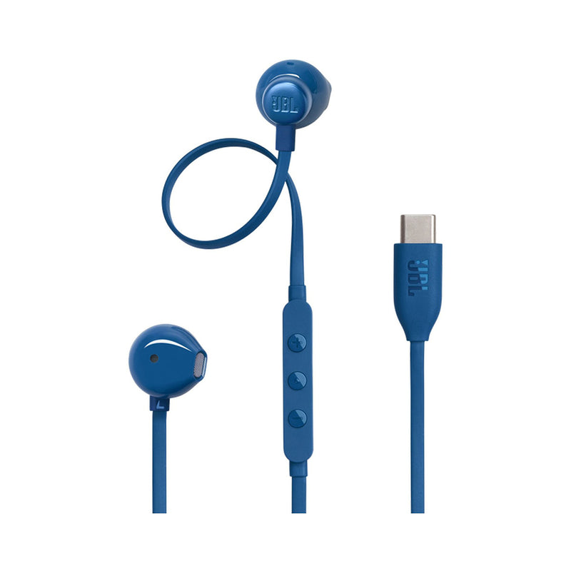 JBL JBLT305CBLU 6487 Tune USB-C Wired, Blue سماعة واير