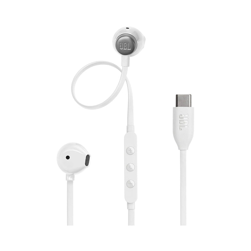 JBL JBLT305CWHT 6486 Tune USB-C Wired, White سماعة واير