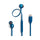 JBL JBLT310CBLU 6483 Tune 310C USB, Blue سماعة واير