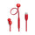 JBL JBLT310CRED 6484 Tune 310C USB, Red  سماعة واير