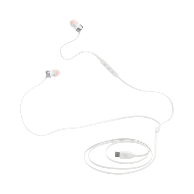 JBL JBLT310CWHT 6155 Tune 310C USB, White سماعة واير