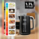 BLACK & DECKER JCD200-B5 Touch Screen Digital Kettle  غلاية رقمية 6 اعدادات مسبقة لدرجة الحرارة