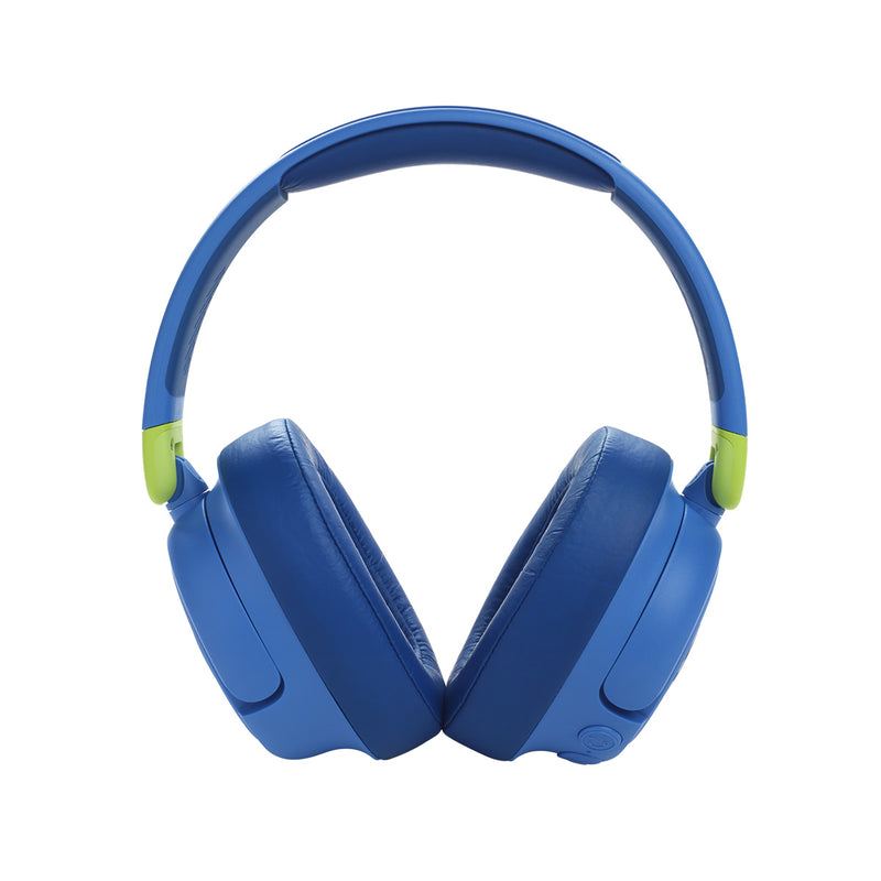 JBL JBLJR460NCBLU 6139 JR 460NC Wireless Over-Ear Noise Cancelling Kids Headphones, Blue سماعات مع مايكروفون مدمج