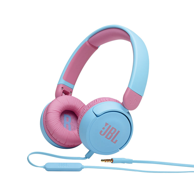JBL JBLJR310BLU 6049 JR310 Wireless Bluetooth On-Ear Kids Headphones, Blue  سماعات رأس للاطفال
