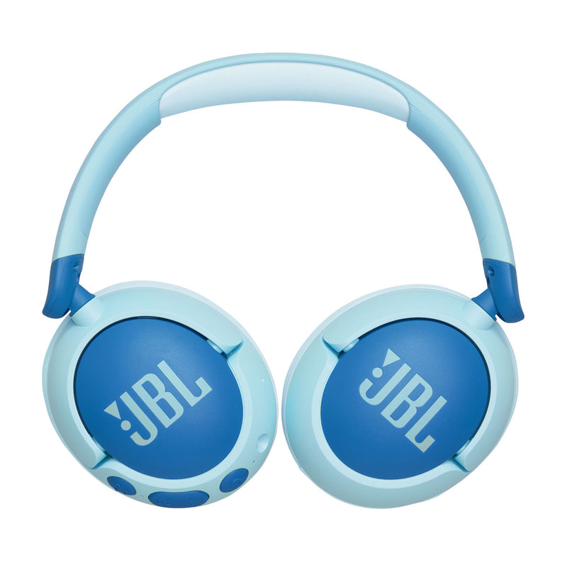 JBL JBLJR470NCBLU  7303 JUNIOR 470NC Wireless Over-Ear Noise Cancelling Kids Headphones, Blue سماعات رأس لاسلكية مع خاصية الغاء الضوضاء