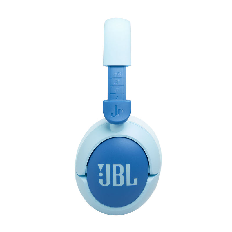 JBL JBLJR470NCBLU  7303 JUNIOR 470NC Wireless Over-Ear Noise Cancelling Kids Headphones, Blue سماعات رأس لاسلكية مع خاصية الغاء الضوضاء