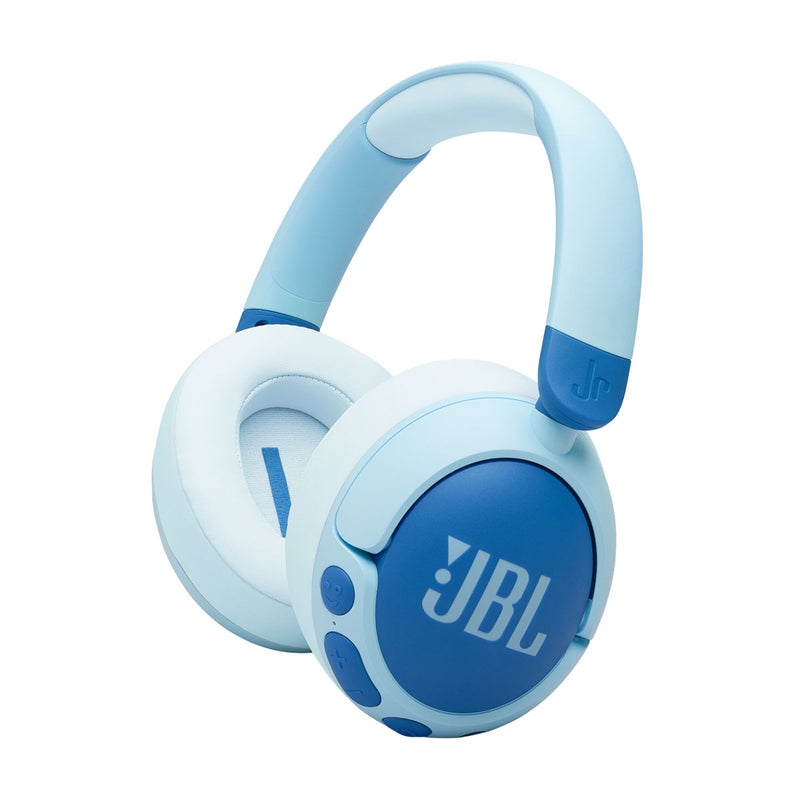 JBL JBLJR470NCBLU  7303 JUNIOR 470NC Wireless Over-Ear Noise Cancelling Kids Headphones, Blue سماعات رأس لاسلكية مع خاصية الغاء الضوضاء