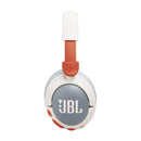 JBL JBLJR470NCWHT 7302 JUNIOR 470NC Wireless Over-Ear Noise Cancelling Kids Headphones, White سماعات رأس لاسلكية مع خاصية الغاء الضوضاء