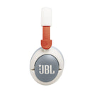 JBL JBLJR470NCWHT 7302 JUNIOR 470NC Wireless Over-Ear Noise Cancelling Kids Headphones, White سماعات رأس لاسلكية مع خاصية الغاء الضوضاء
