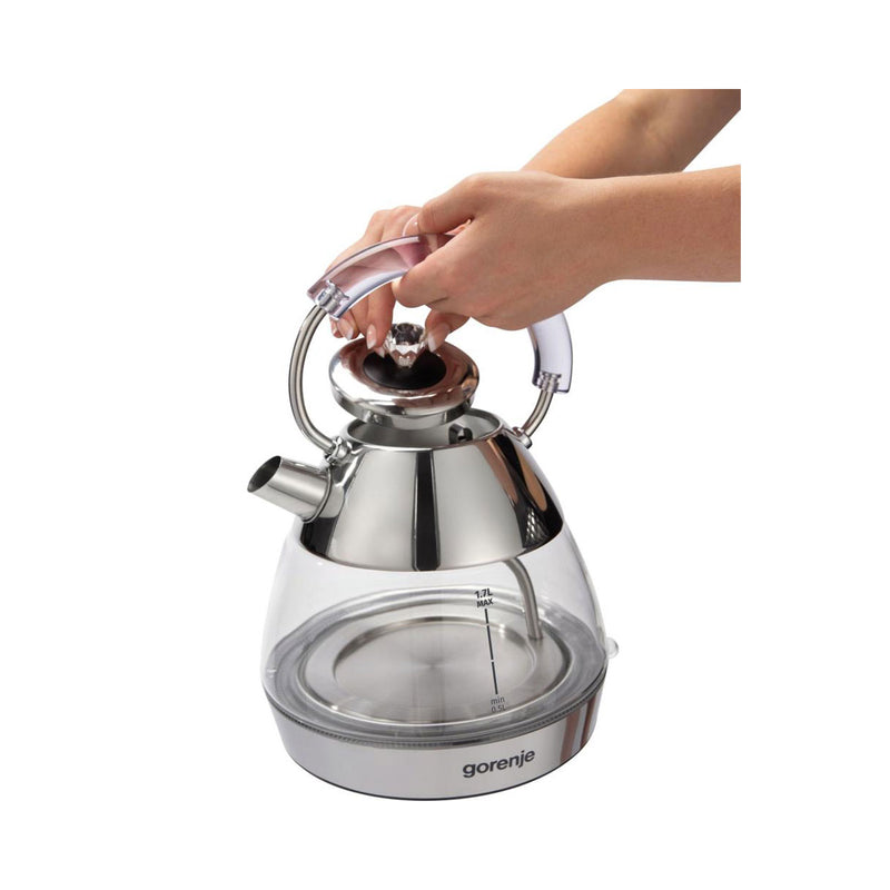 GORENJE K17GPD Spout electric kettle, Silver  غلاية كهربائية بفوهة جورنجي