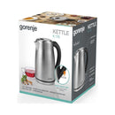 GORENJE  K17S 1.7L Electric Kettle Large Capacity, Silver غلاية كهربائية جورنجي