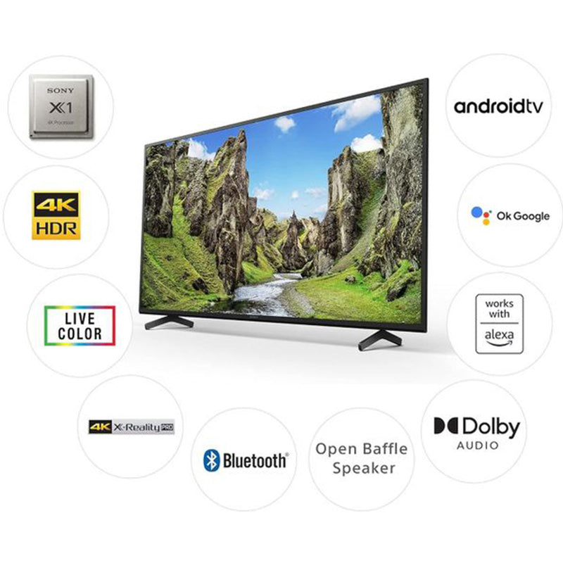 SONY 43-Inch X75‎ Series - Smart - 4K - LED - 50Hz شاشة سوني 43" سمارت - ATV - 4K - LED TV - KD-43X75