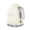 SMEG KLF03CREU Electric Kettle 50's Style Aesthetic, Cream غلاية
