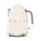 SMEG KLF03CREU Electric Kettle 50's Style Aesthetic, Cream غلاية