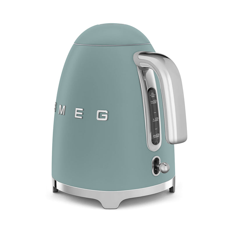SMEG KLF03EGMEU Electric Kettle 50's Style Aesthetic, Emerald Green غلاية