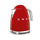 SMEG KLF03RDEU Electric Kettle 50's Style Aesthetic, Red غلاية