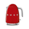 SMEG KLF03RDEU Electric Kettle 50's Style Aesthetic, Red غلاية