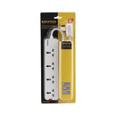 KRYPTON KNES5078 Universal Type Extension Socket, White سيار كهربائي كريبتون