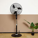 KRYPTON KNF6153 Oscillating Stand Fan 45W, Black مروحة عامودية كريبتون