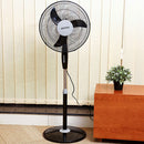KRYPTON KNF6153 Oscillating Stand Fan 45W, Black مروحة عامودية كريبتون