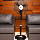 KRYPTON KNF6153 Oscillating Stand Fan 45W, Black مروحة عامودية كريبتون