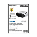KRYPTON KNFH6252 Heater Fan, White مروحة تدفئة كريبتون